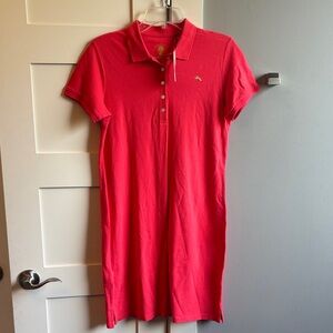 Tommy Bahama small New Paradise polo dress bright coral NWT